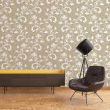 Floral Wallpaper in brown