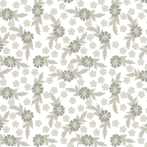 Floral wallpaper in grey...