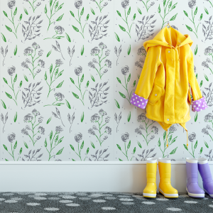 Lavender Floral Wallpaper...