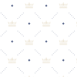 White and blue crown baby wallpaper