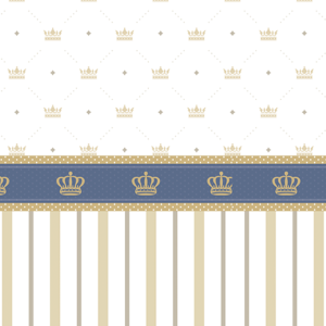 Striped Wallpaper with crown
