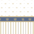 Striped Wallpaper with crown