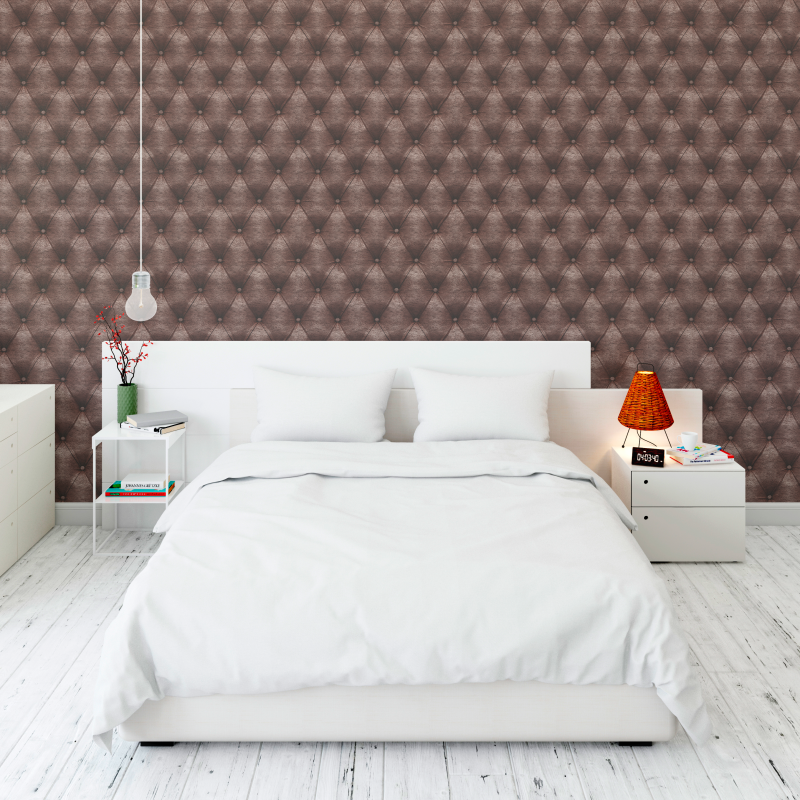 Wallpaper cuero cuero dark brown