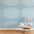 Geometric Wallpaper blue triangles