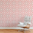 Geometric wallpaper pink squares