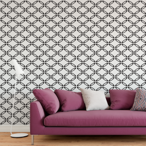 Black and white geometric...