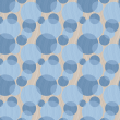 Papier peint géométrique cercles bleus