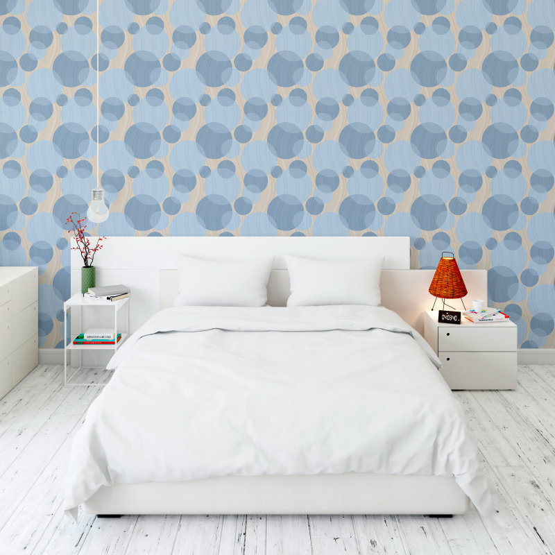 Geometric Wallpaper blue circles