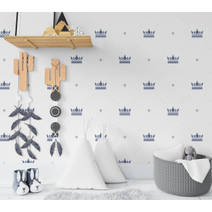 Baby blue crown wallpaper