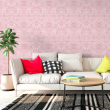 Geometric wallpaper triangles in pink - Sweet Papaya