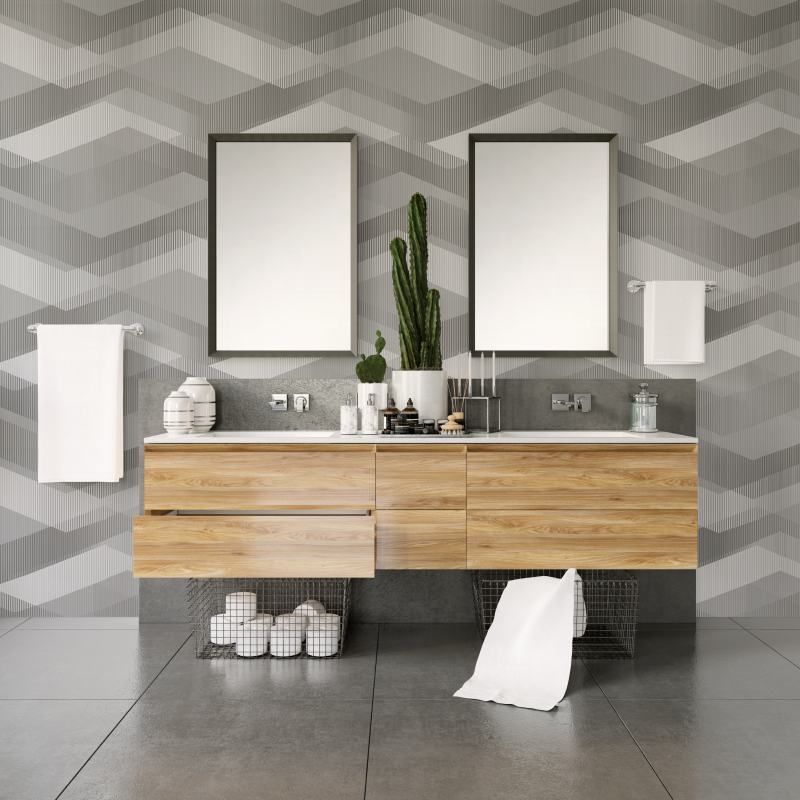 Geometric Wallpaper triangles in various colors
