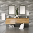 Geometric Wallpaper triangles in various colors