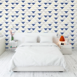 Geometric wallpaper inverted triangle in blue color