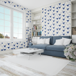 Geometric wallpaper inverted triangle in blue color
