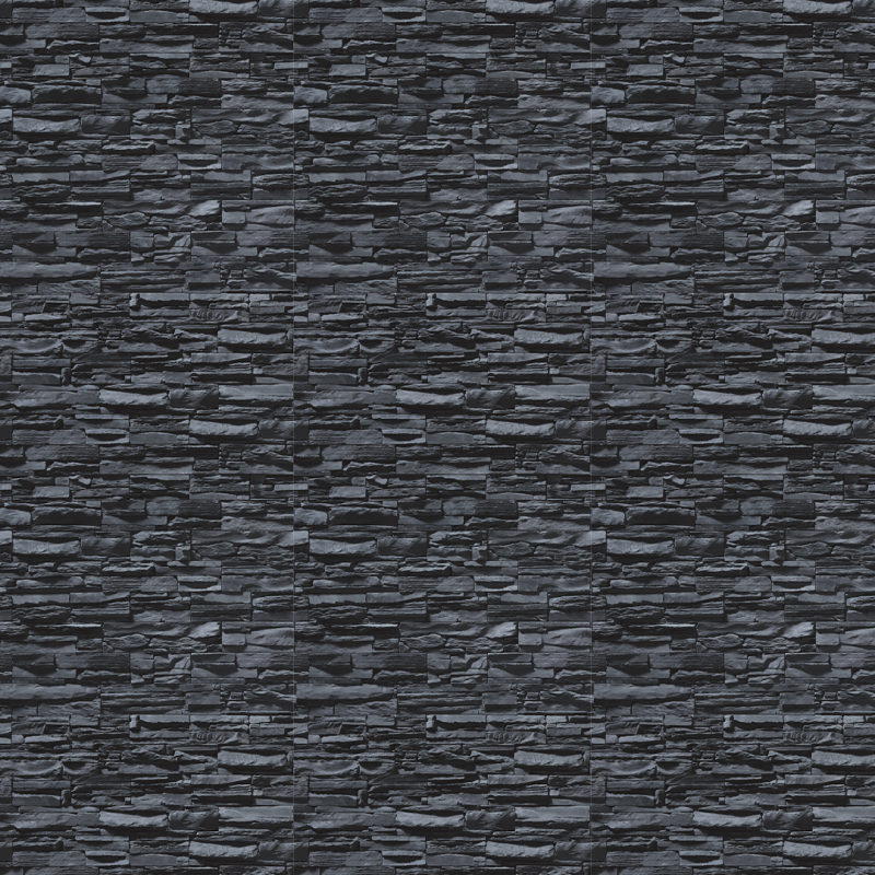 Tapete Piedra Picada Farbe negro azulado
