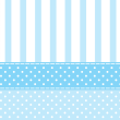 Wallpaper for kids stripes and blue dots