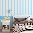 Wallpaper for kids stripes and blue dots