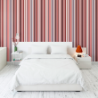 Pink and grey stripes wallpaper