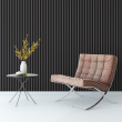 Stripes in black and grey wallpaper