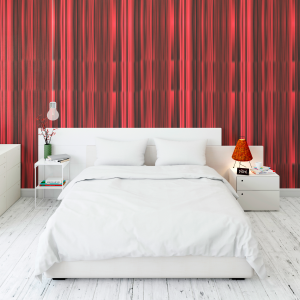 Wallpaper stripes in red