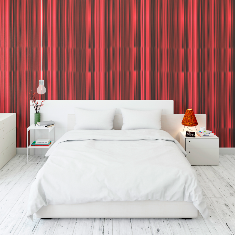 Wallpaper stripes in red