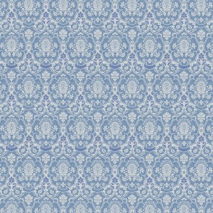 Blaue viktorianische Tapete