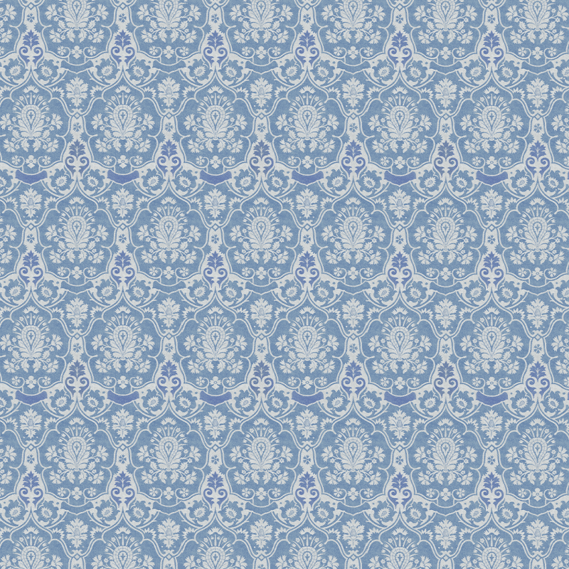 Blue Victorian Wallpaper