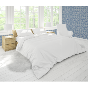 Papier peint victorien bleu