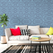 Blaue Blumentapete