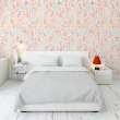 Multicolored Pink Floral Wallpaper