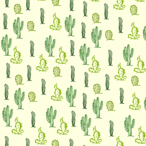Papier Peint Floral de Cactus