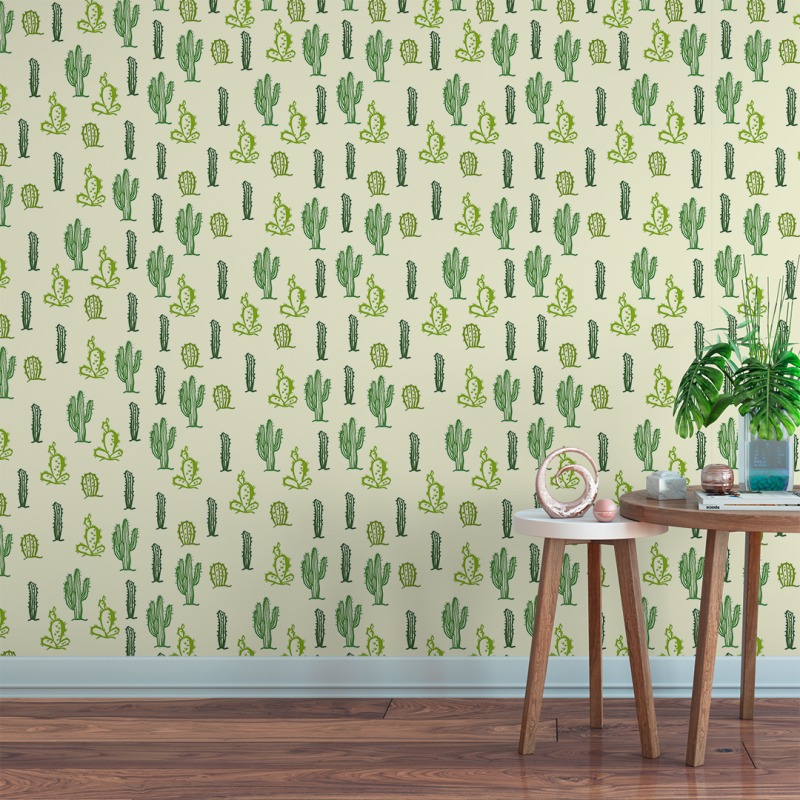 Papel Pintado Floral Catus