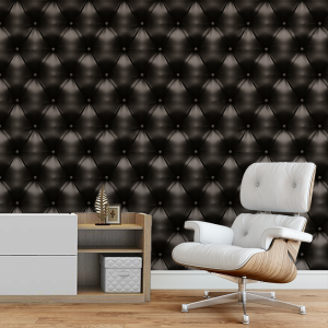 Papier peint Chester cuir noir