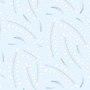 Baby Blue Floral Wallpaper