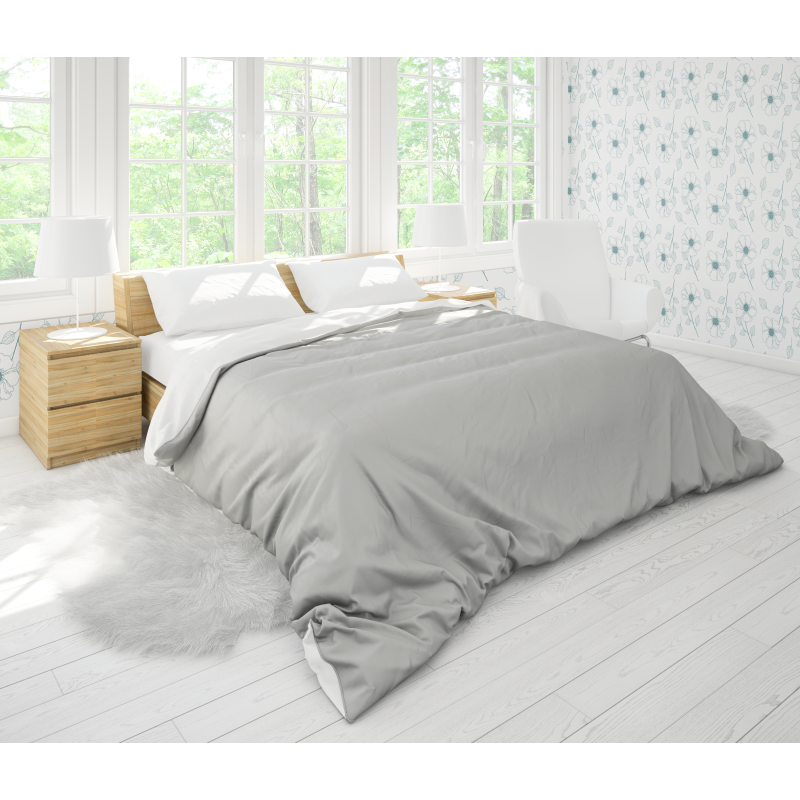 Weiß und Grün Blumige Tapete