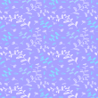 Papel Pintado Floral Violeta y azul