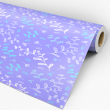 Papier Peint Floral Violet et Bleu