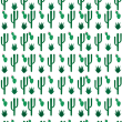 Cactus Floral Wallpaper White
