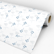 Papier Peint Floral Blanc