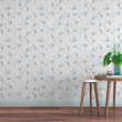 Papier Peint Floral Blanc