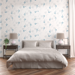 Papier Peint Floral Blanc