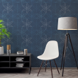 Blaue Blumentapete
