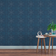 Blaue Blumentapete