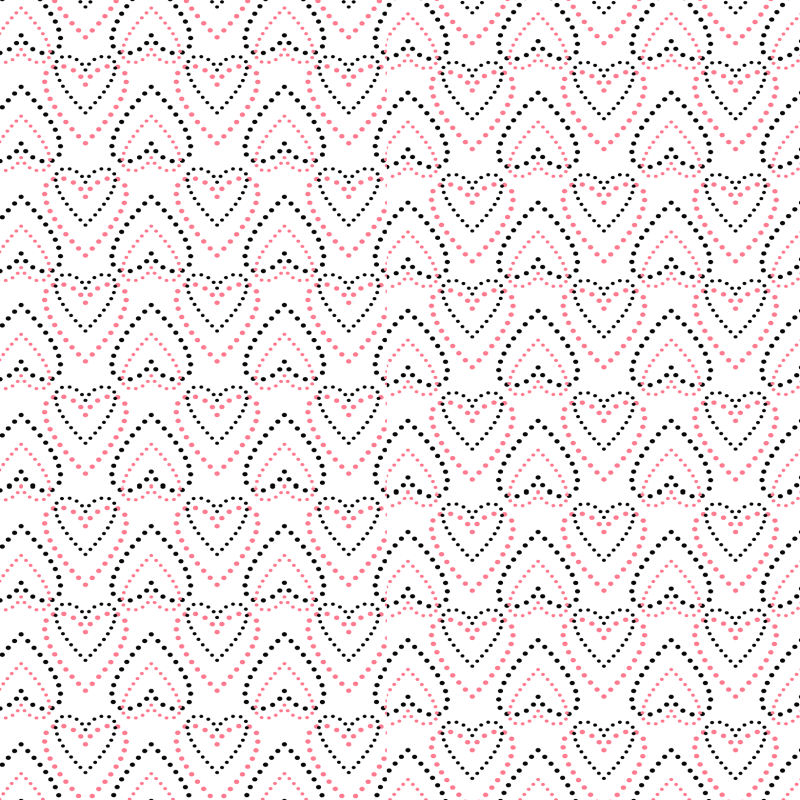 Children's Heart Wallpaper in White