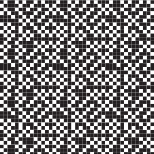 Black and white tile Wallpaper