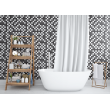 Black and white tile Wallpaper