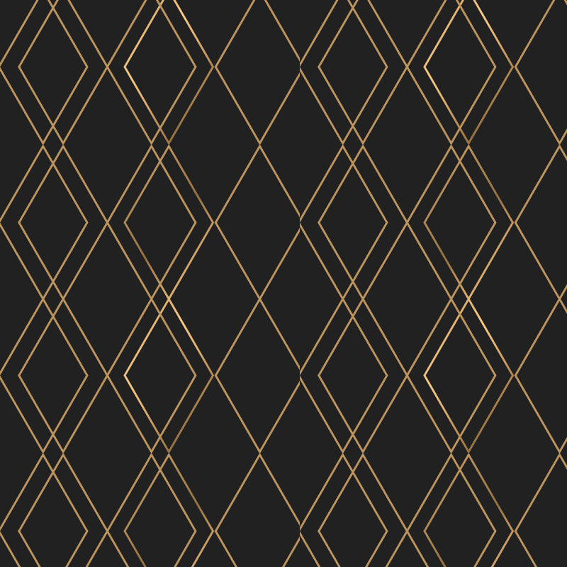 Golden Rhombus Geometric Wallpaper