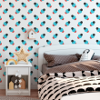 Wallpaper geometric circles big and small - Sweet papaya home