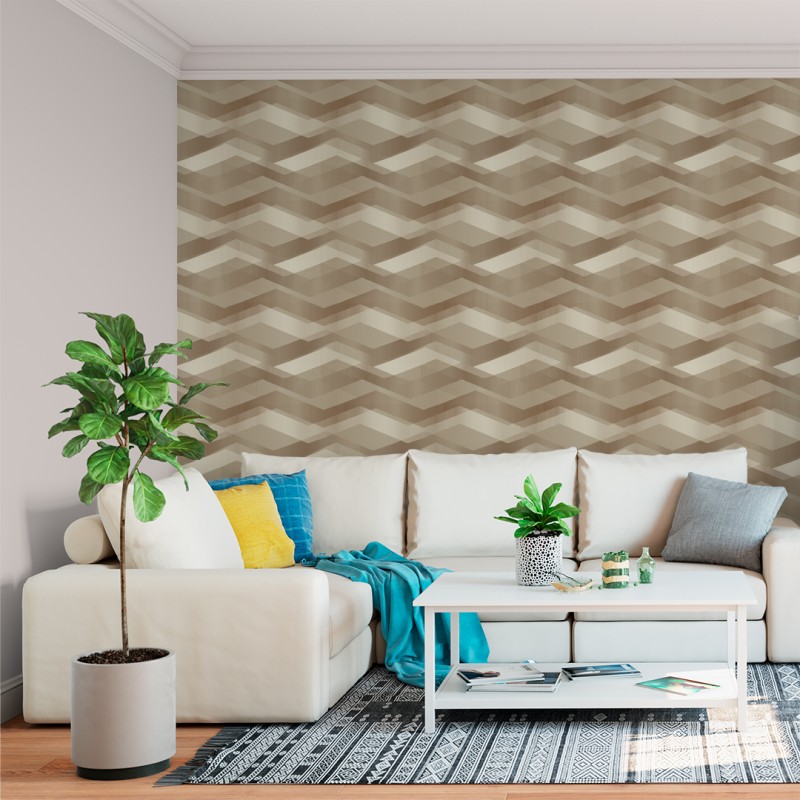 Geometrische abstrakte Tapete Kamel