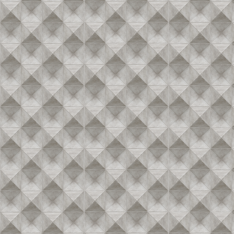Papier peint géométrique triangles gris